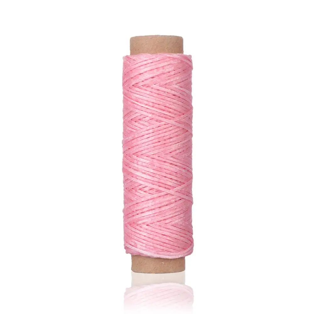 30m/Rolle Wachs faden Baumwoll schnur Schnur Hands tich faden für Leder Handwerk Werkzeug Material Zubehör – Detail 5