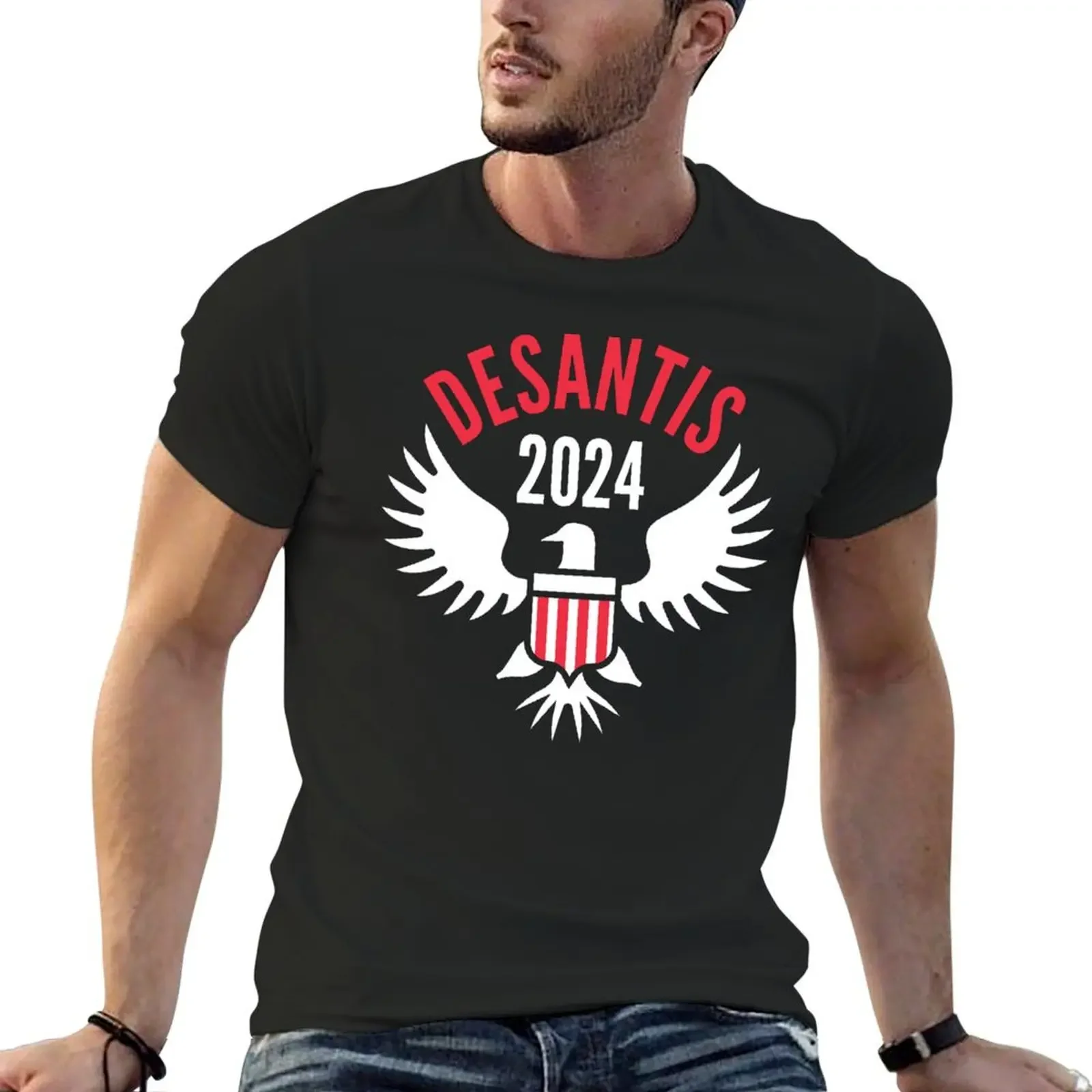 

DeSantis 2024 T-Shirt boys whites tops anime stuff mens graphic t-shirts hip hop