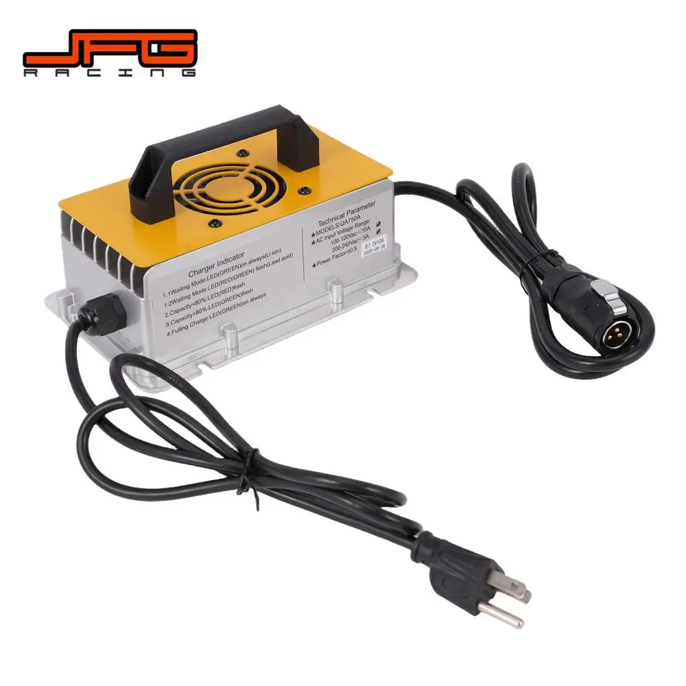 

Motorcycles 67.2V 10A Charger universal For Sur Ron Light Bee S/X/L1E Segway X260/X160 Dirt bike Off-Road Charging Tools