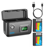 2200mAh DMW-BLK22 Replacement Battery  and Fast LCD Charger for Panasonic LUMIX GH5 / S5, LUMIX G5 II, S5 IIX, GH7, GH6, S9