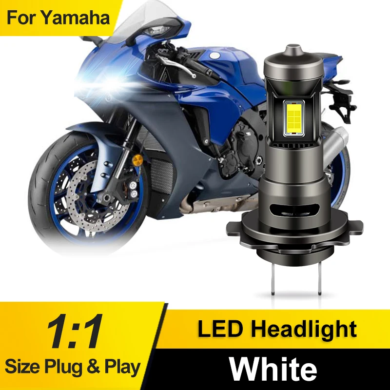 1/2PCS Led H7 Bulb For Projector Headlight For YAMAHA TDM 900 A RN184 Nakedbike 2008-2010 MT09 2014-2020 TMAX XP500 2009-2010