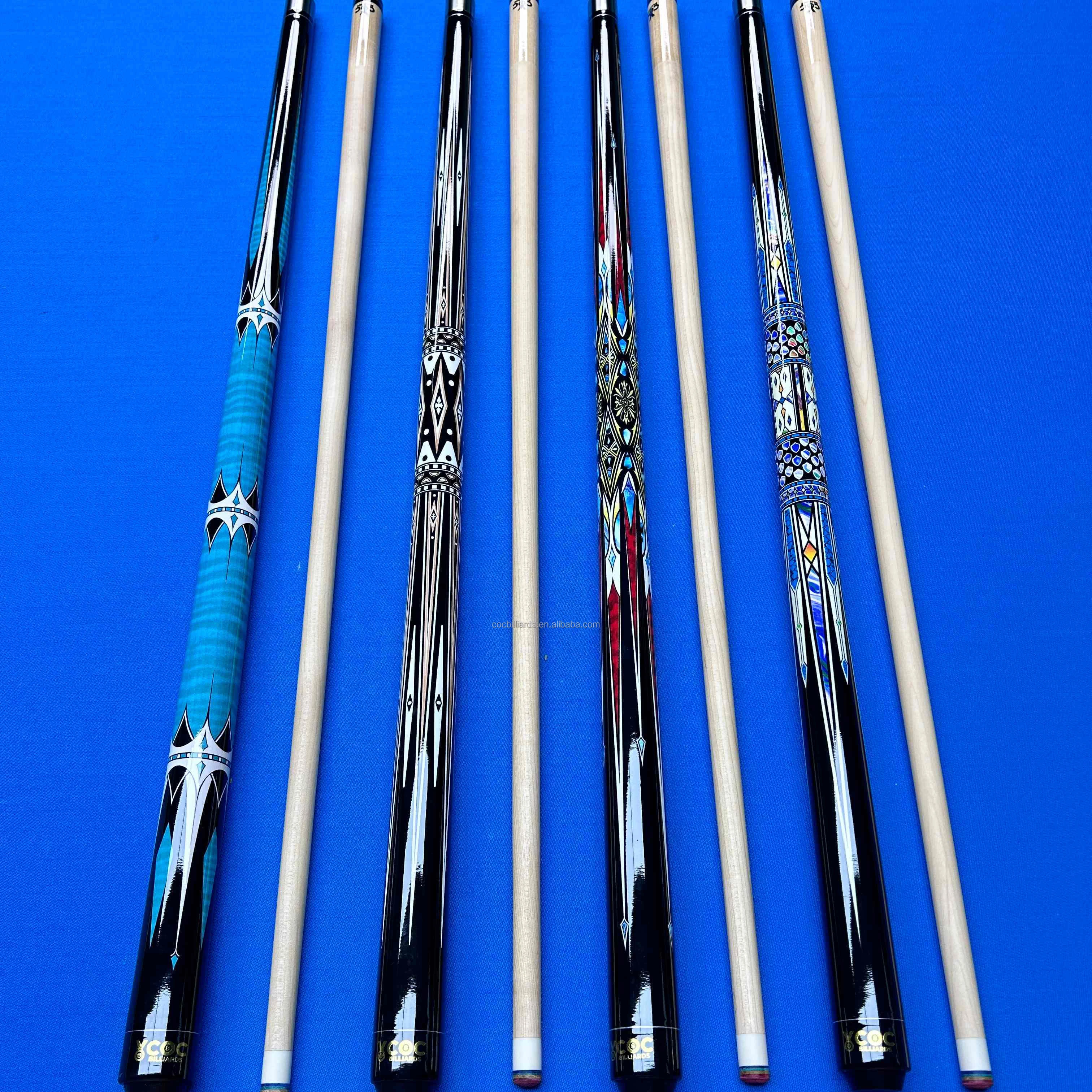 

STLF Direct Factory COC 13mm Pool Cue Stick Maple Wood Durable Play Cue Club Cue House Billiards Maple Butt 2025 New Products