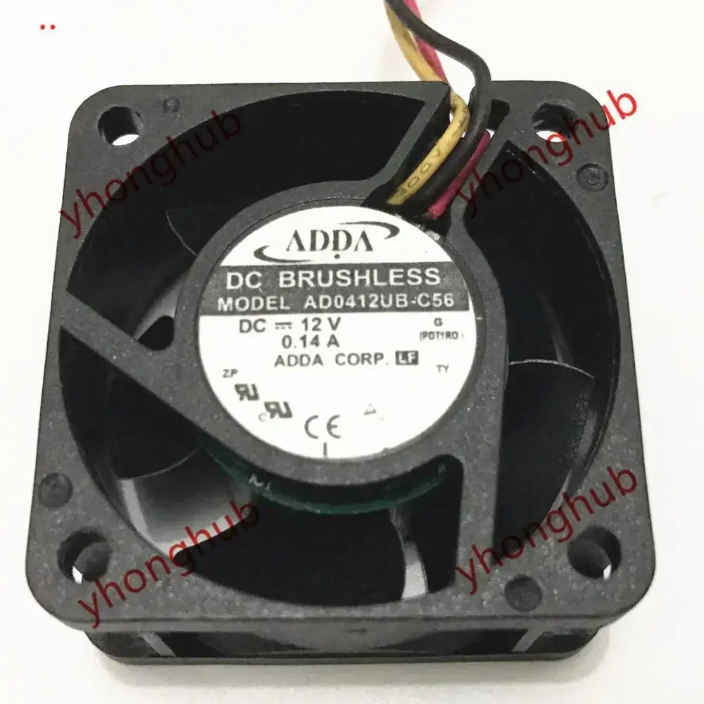 ADDA AD0412UB-C56 G DC 12V 0.14A 40x40x20mm مروحة تبريد الخادم