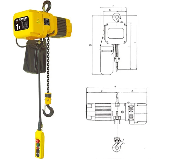 

500Kg & Liftket Electric Chain Hoist