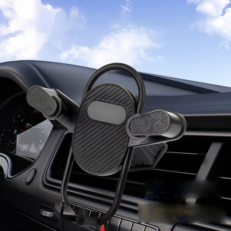 

Double Hook Car Phone Holder For GPS Navigation Vehicles Truck Smart Phone Stand Bracket Rack For IPhone For Samsung Xiaomi