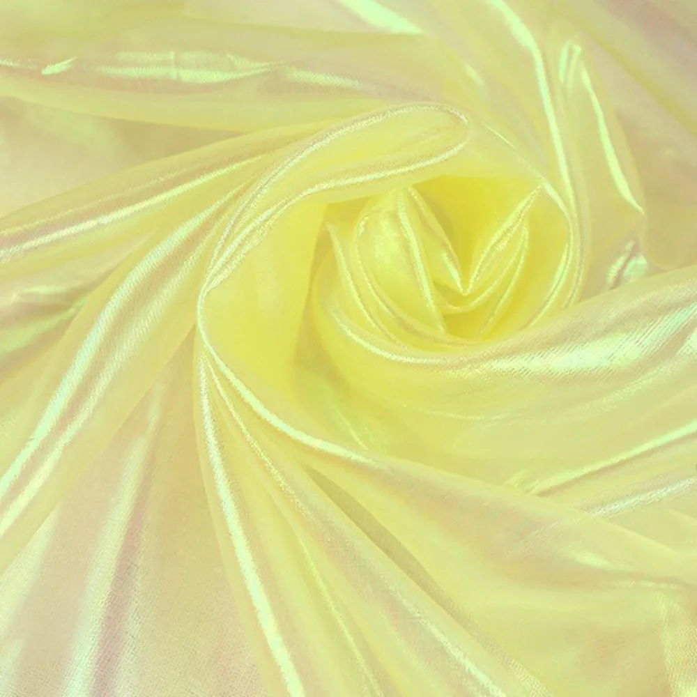 Skirts Clothes Sewing Shiny Laser Tulle Transparent Thin Organza Fabrics Soft Tulle Cloth Designer