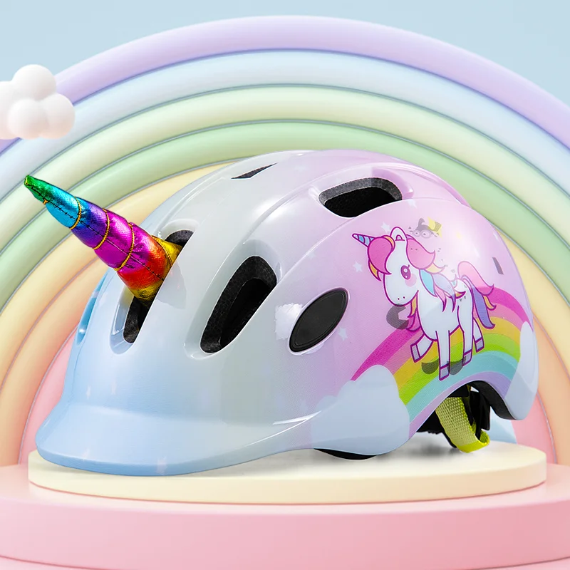 

Children Bike Helmet Lightweight Vented Cute Unicorn Girl Outdoor Sports Skateboard Balance Cycling Safety Kids Bicycle Helmets