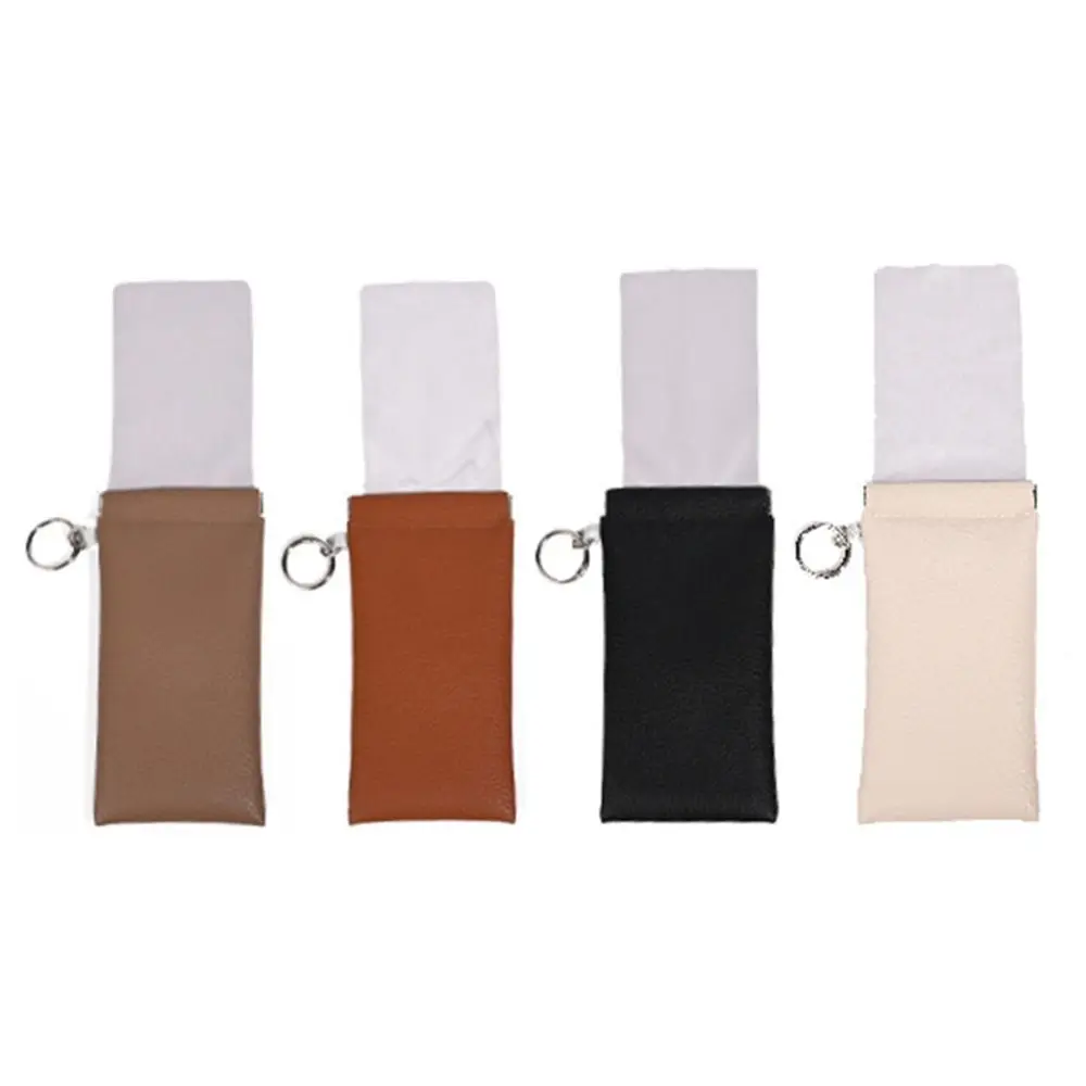 with Glasses Cloth Glasses Bag Soft PU Automatic Closed Sunglasses Case Waterproof Earphone Storage Data Cable Storage Bag