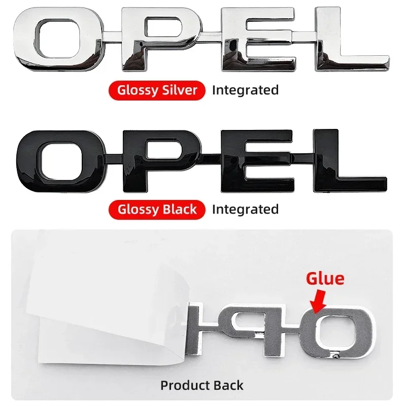 ABS Rear Tail Trunk Emblem Car Letter Logo Fender Side Stickers For Opel Astra Insignia Mokka Zafira Corsa Vectra Antara Meriva
