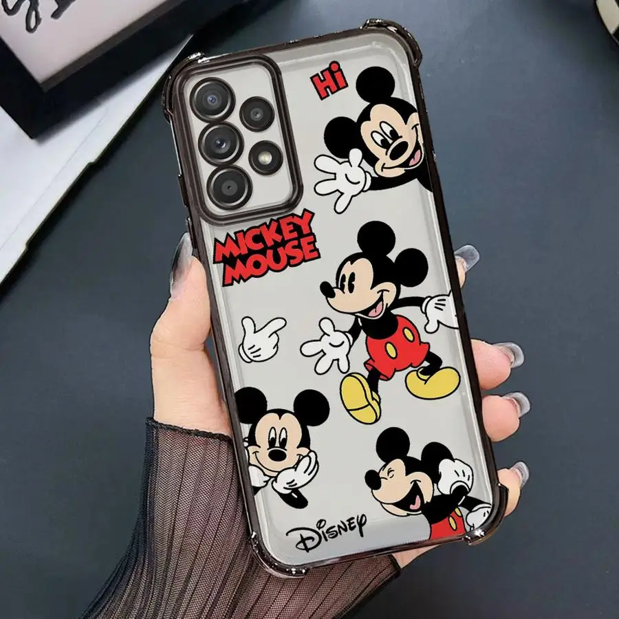 Funda de teléfono suave de Mickey Minnie Mouse de Disney para Samsung Galaxy A24 A14 A25 A34 A15 A16 A23 A23 A12 A35 A33 A22 A32 A13
