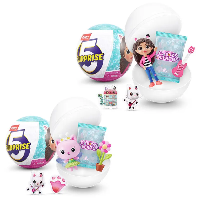 

Zuru 5 Surprise Gabbys Dollhouse Mystery Blind Box Random Surprise Ball Micro Miniature Collectible Decor Toy For Collector Gift