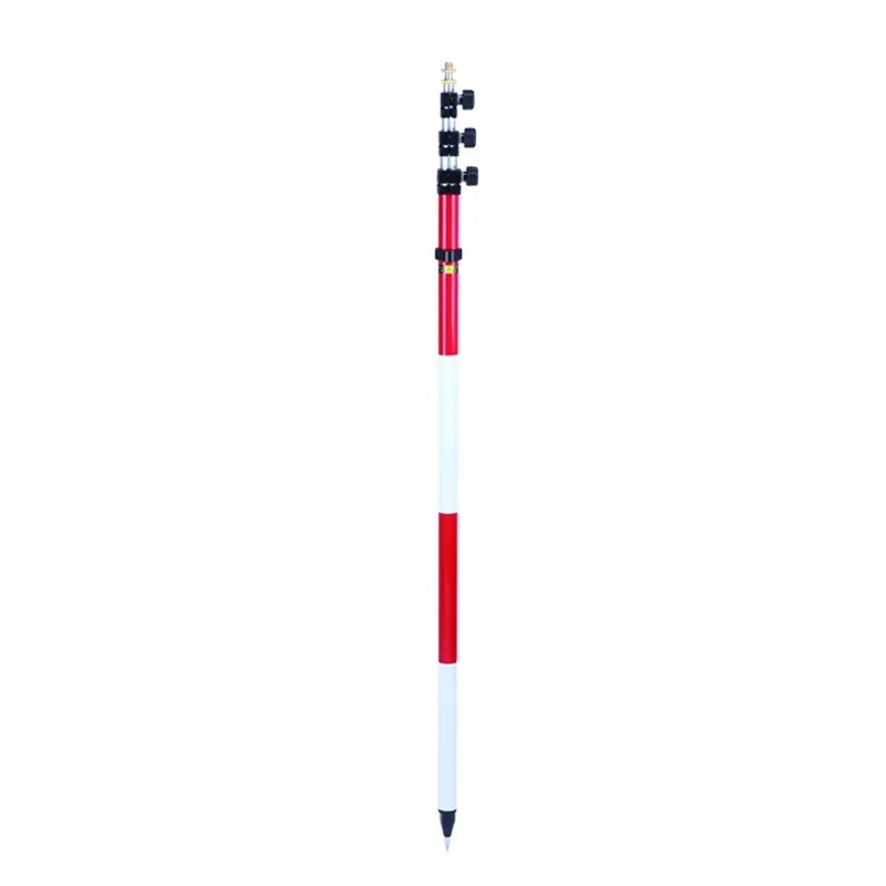 2024 Land Surveying Accessories 2.6M 3.6M 4.6M Telescopic Prism Poles for Total Station