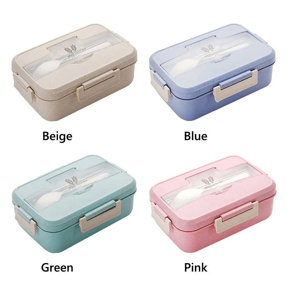 학생용 하이 퀄리티 멀티 컬러 도시락, 플라스틱 칸막이, 출퇴근 도장, 누출 방지 식품 용기, 1200ml