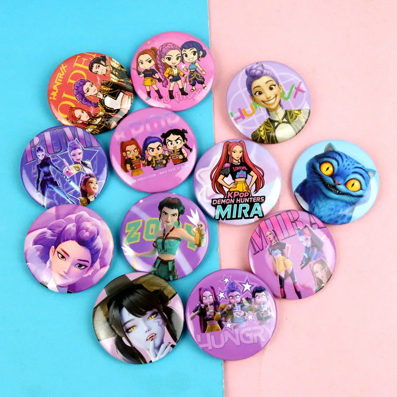 

Hot Sale Witch Hunting Group Fashion Badge KPOP Tinplate Badge Birthday Theme Party Trend Round Badge Student