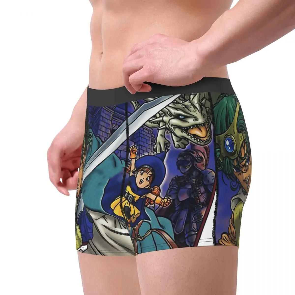 Dragon Quest Warrior Dragonlord Hero Slimes Game IV Underpants Cotton Panties Male Underwear Print Shorts Boxer Briefs