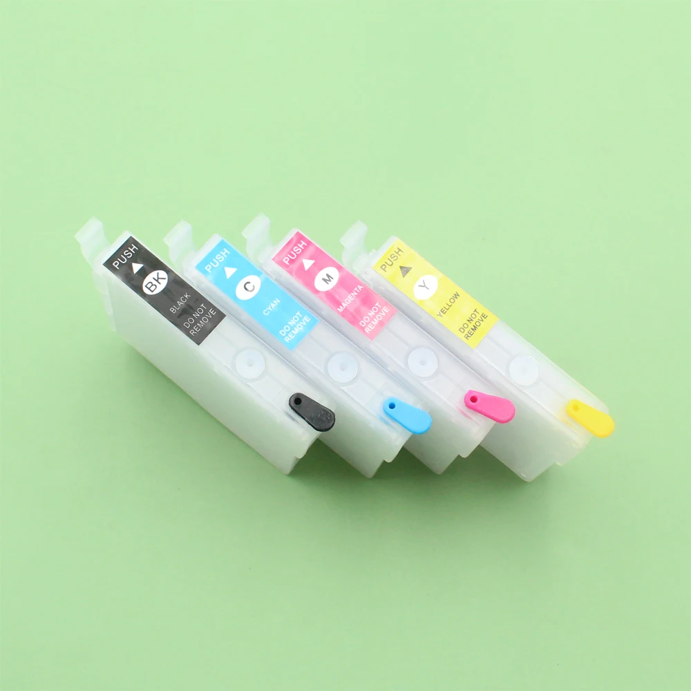 For HK KOREA 4Colors T03C T03D Refillable Ink Cartridge with one time chip For Epson WorkForce WF-2861 WF2861 WF 2861 Printers