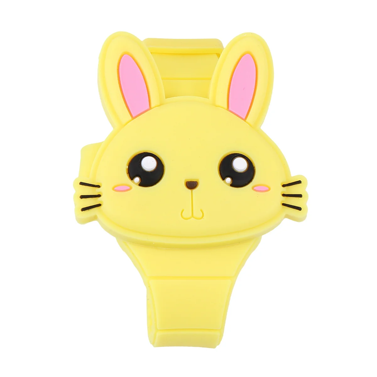 ساعة كرتونية LED من السيليكون على شكل أرنب مقاومة للماء وتصميم ممتع سهل الاستخدام ومثالي لهدايا أعياد الميلاد والحفلات الخارجية #5