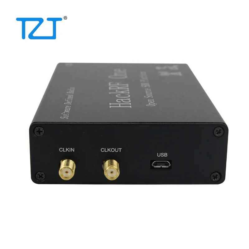 Tzt 1mhz-6ghz hackrf um sdr open source board + escudo da liga de alumínio + oscilador de cristal de alta precisão