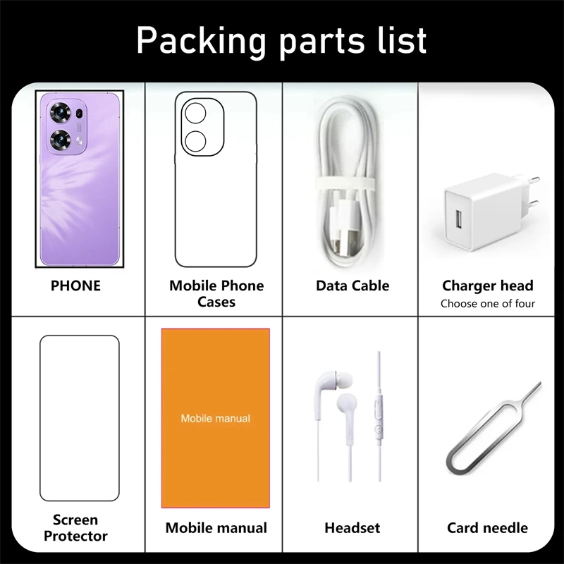 الإصدار العالمي Reno13 Pro 2025 هاتف محمول بشاشة كاملة 5G هواتف جديدة 108 ميجابكسل هاتف ذكي 7.3 بوصة 16 تيرا بايت + 1 تيرا بايت 7800 مللي أمبير في الساعة #6