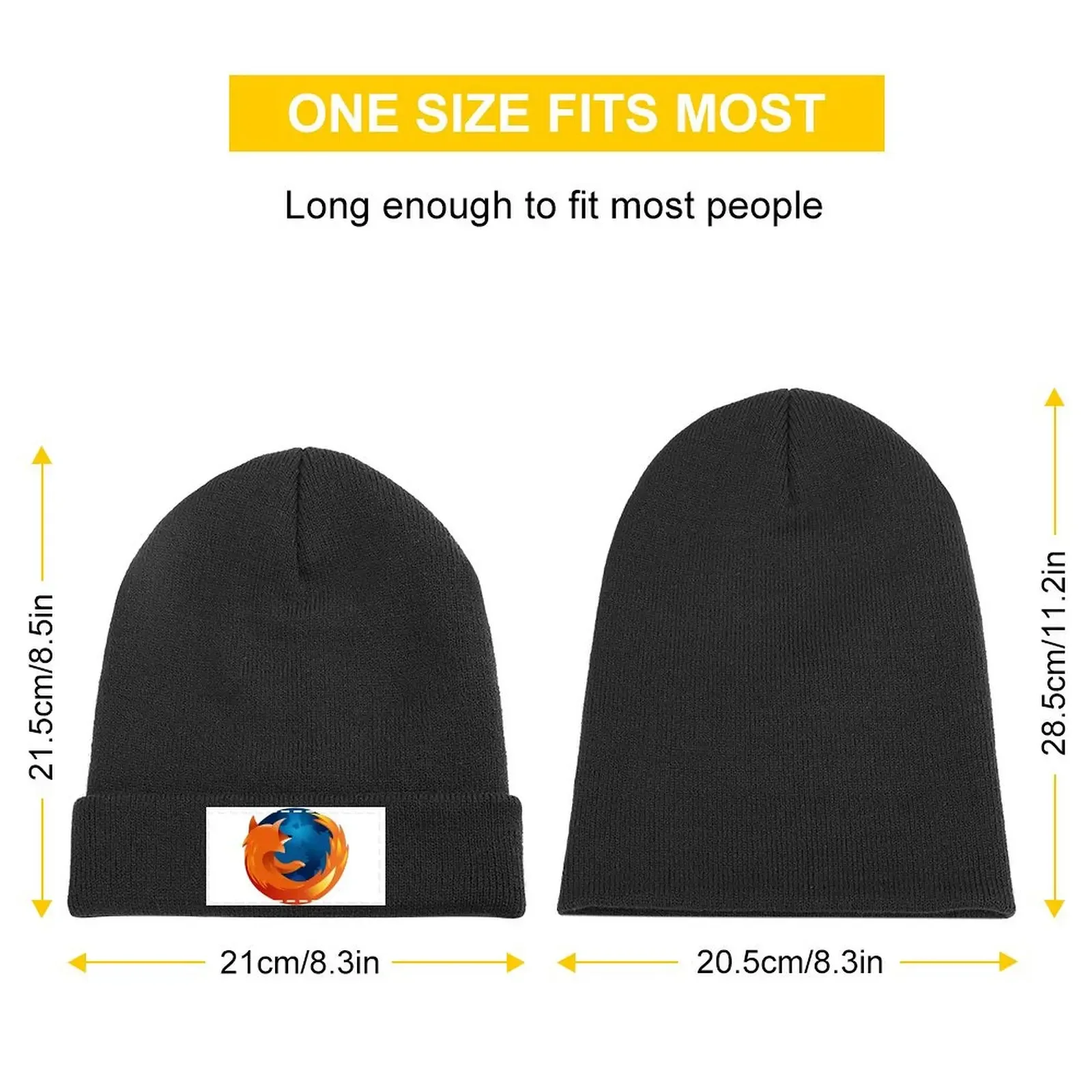 Mozilla Firefox Merchandise, Classic T, Trending Knitted Cap Sports Cap Vintage Women's Golf Wear Men's