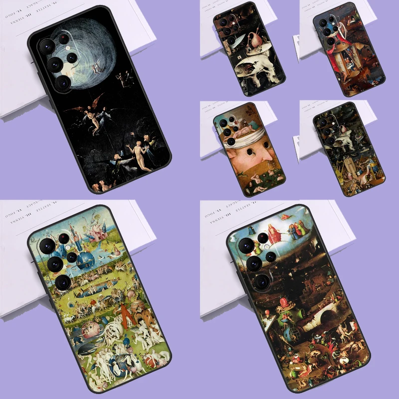 Hieronymus Bosch Art Painting Case For Samsung Galaxy S23 S22 Ultra Note 10 Plus Note 20 Ultra S9 S10 S20 S21 FE Cover