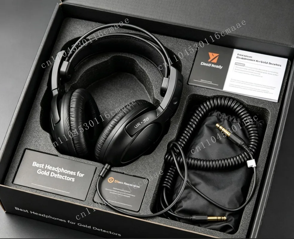 Hot Selling Discounts Best K0SS UR30 Headphone Earphone for GOLD Metal Detector Suitable for 4500 5000 GFX7000 Gold Detector