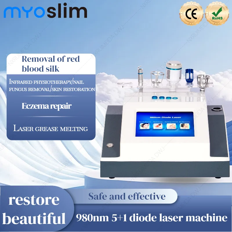 

Professional 30W 4 in 1 Capillary Removal Machine 980nm Diode Laser Blood Vessel Removal Pink Spider Vein Removal
