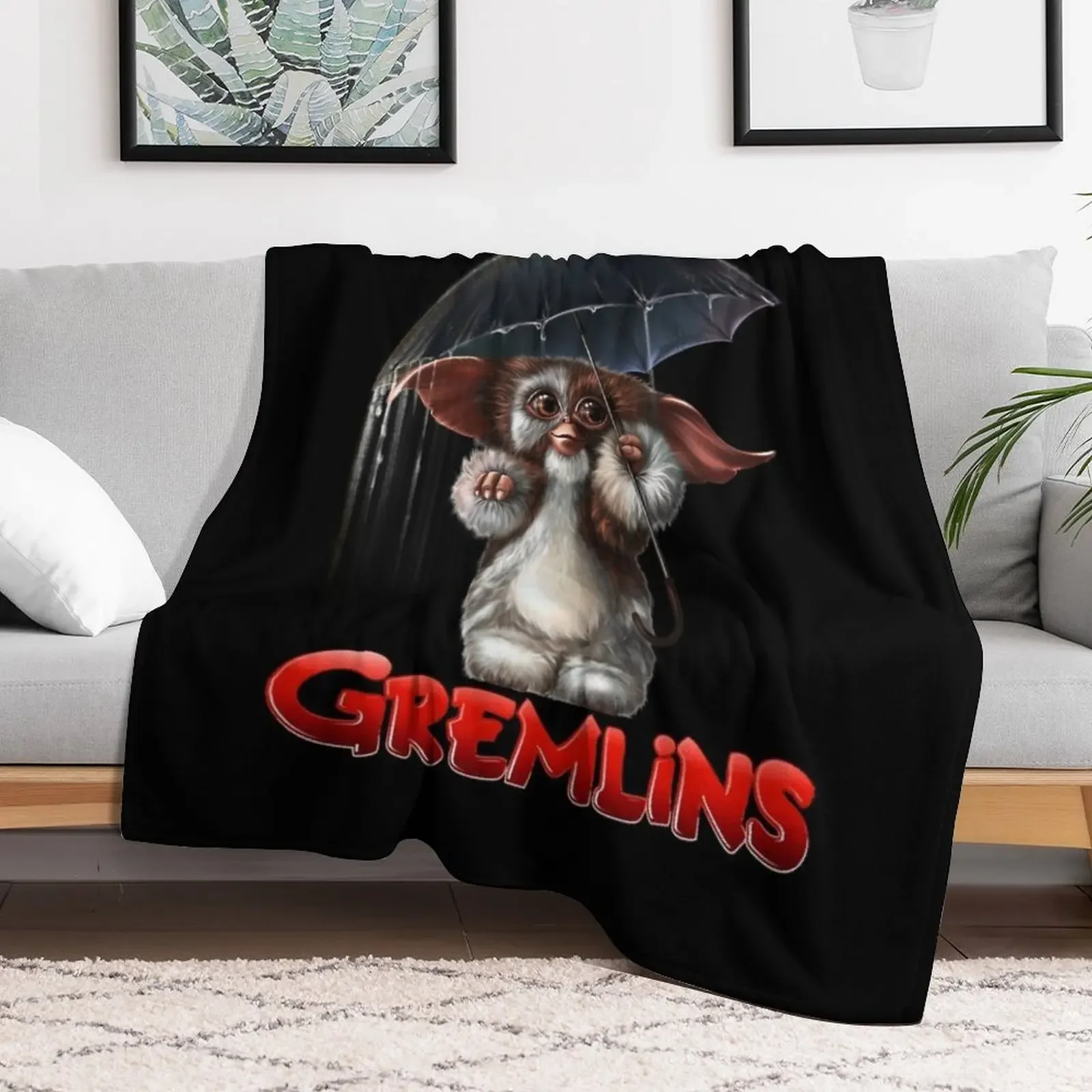 Gremlins Gizmo Throw Blanket Plaid Loose For Baby Blankets