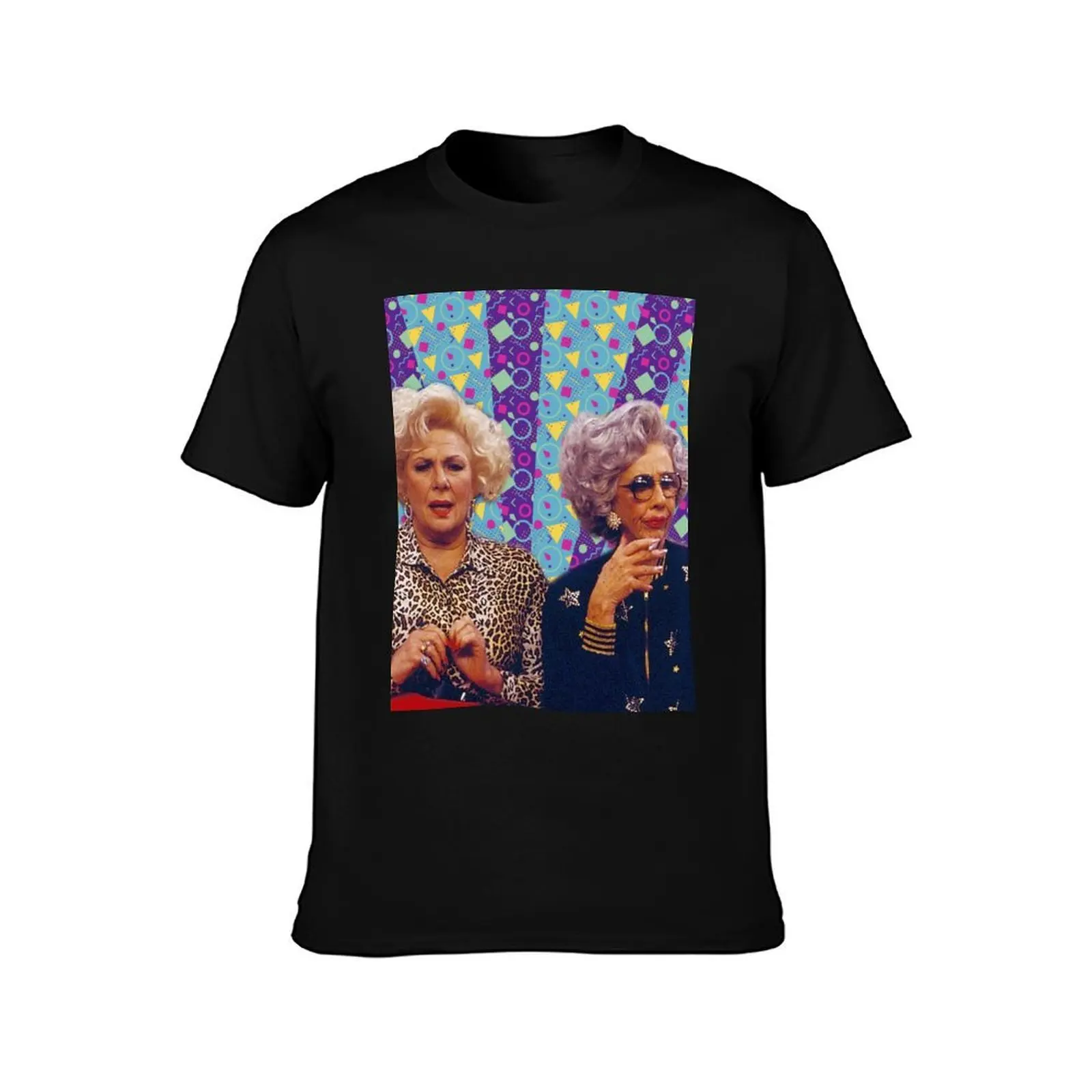 sylvia & grandma yetta T-Shirt, Summer Casual Cotton Tee, Oversized Streetwear Tops, Vintage Graphic Print, Unisex Men Women