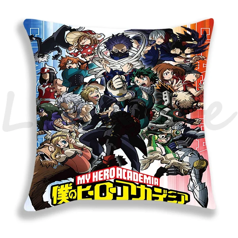My Hero Academia Pillow Case Midoriya Izuku Deku Printed Pillow Cover No Pillow Core Soft Pillowcase Sofa Pillowcover Xmas Gifts