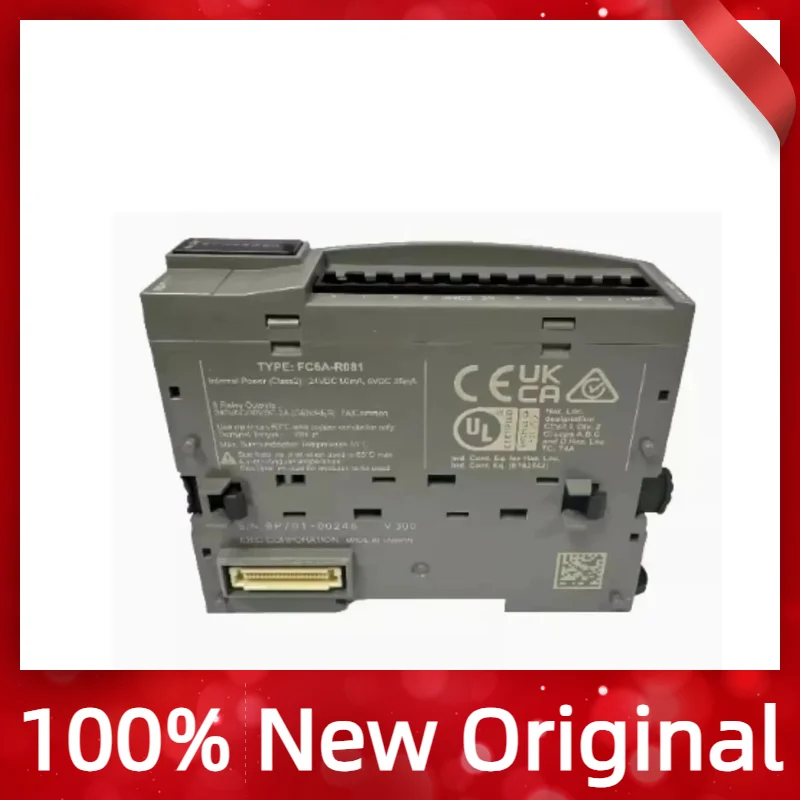 

New original FC6A-R081 FC6A R081 8pt relay Exp module screw FC6A MicroSmart PLC