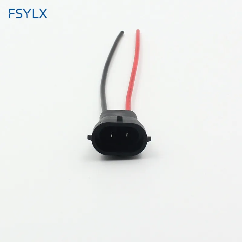 FSYLX H8 H11 H27 881 LED socket H8 H9 H11 male connector H11 881 LED Bulb holder Wire Harness H11 Connector Wiring sockets