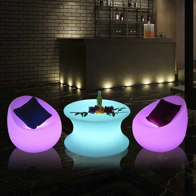 

Outdoor Balcony Living Room Leisure Sofa Table and Chair Beach Round Tea Table One Table 3 Chairs Combination Bar