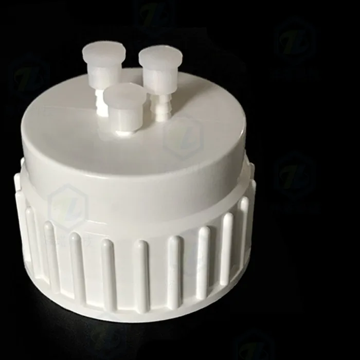 1/8 1/4 adapter cap waste liquid bottle screw cap high quality durable plastic