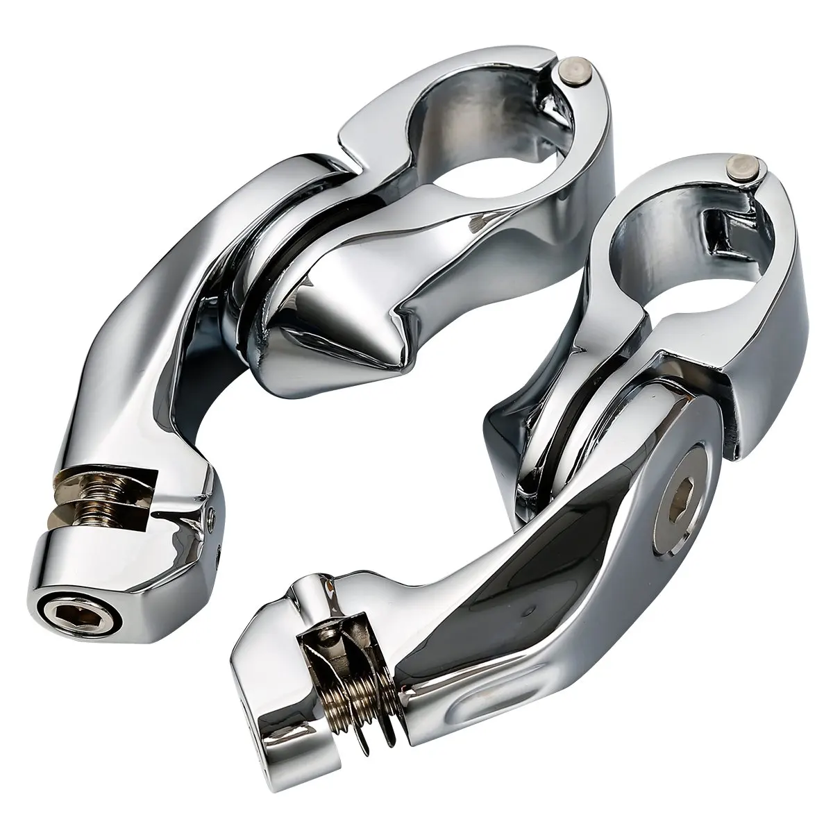 Motorcycle Adjustable Pedal Bracket Set Bumper Bracket 32mm For Harley Dynamo Big Glide Street Glide King of the Road