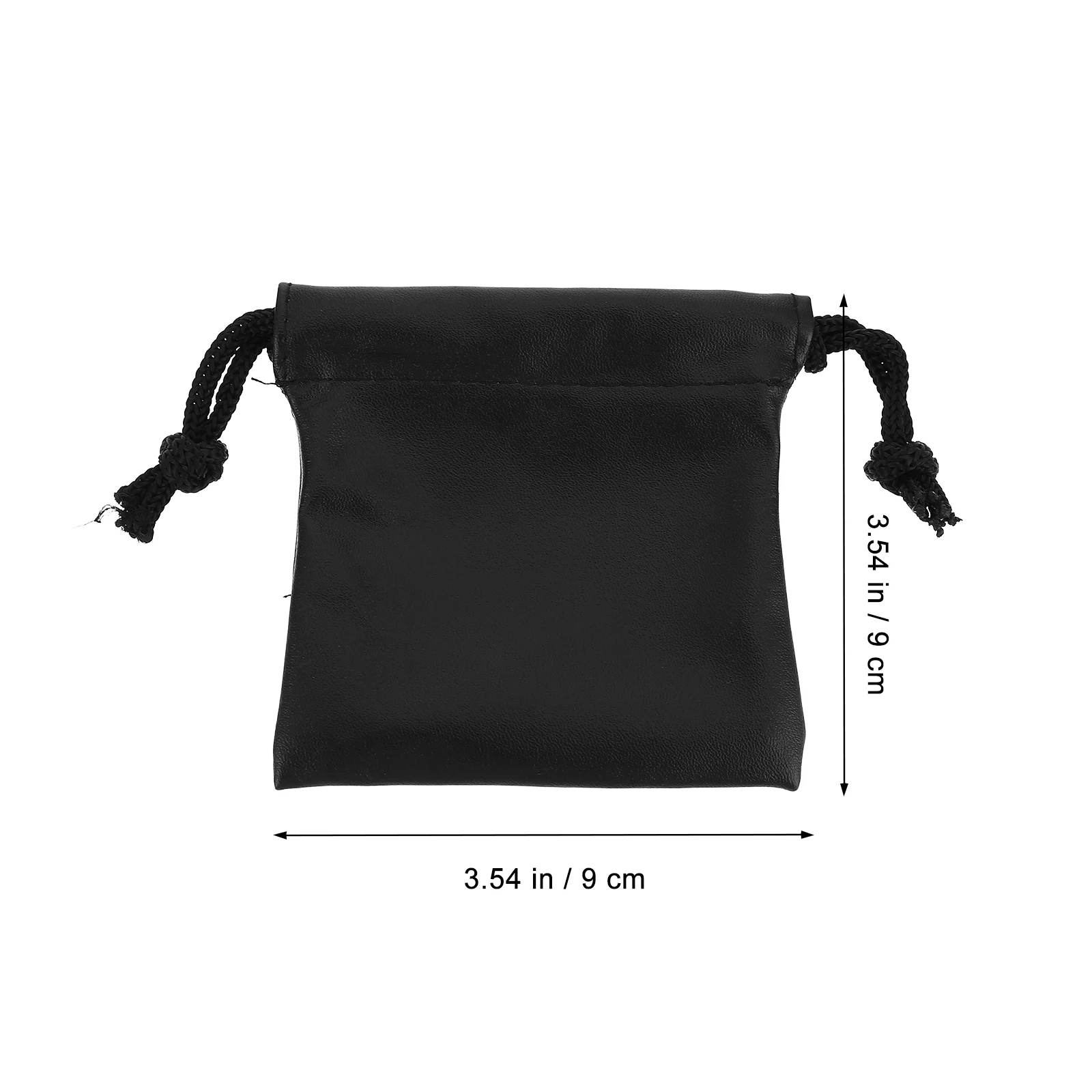

6pcs Pu Drawstring Storage Bags Compact Lightweight Pouch For Jewelry Cosmetics Coins Headphones Foldable Organizer Waterproof