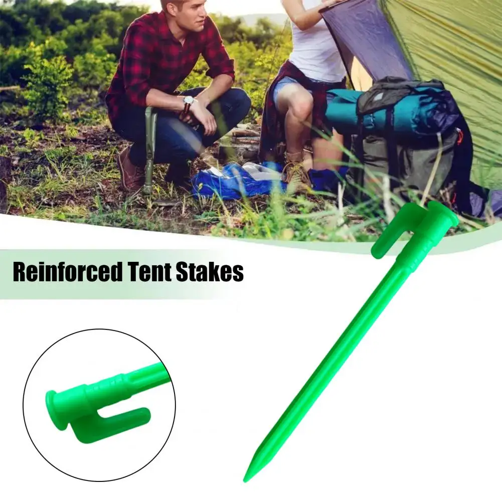 Easy Installation Tent Stakes Heavy Duty Camping Tent Stakes for Outdoor Garden Patio Lawn 10 Pack Windproof Ground for Tarp