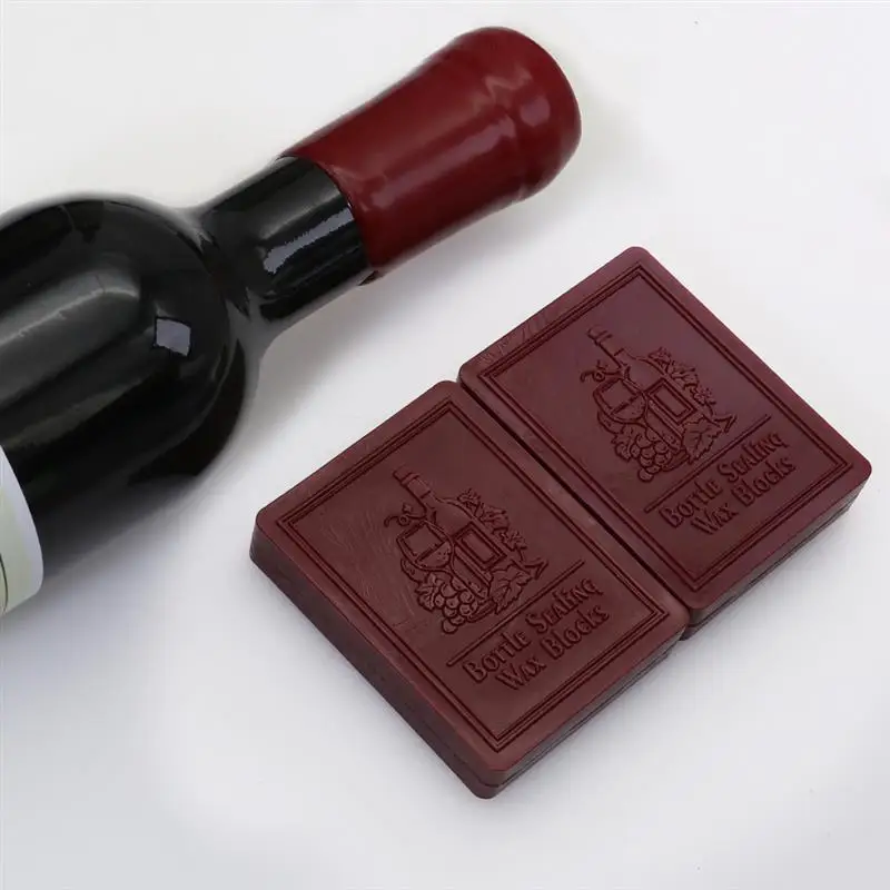 Bloques de cera para sellar botellas, 45 g/unidad, cera para embotellar resistente y versátil para vino, cerveza y licor, cinta de teflón para sellado de botellas