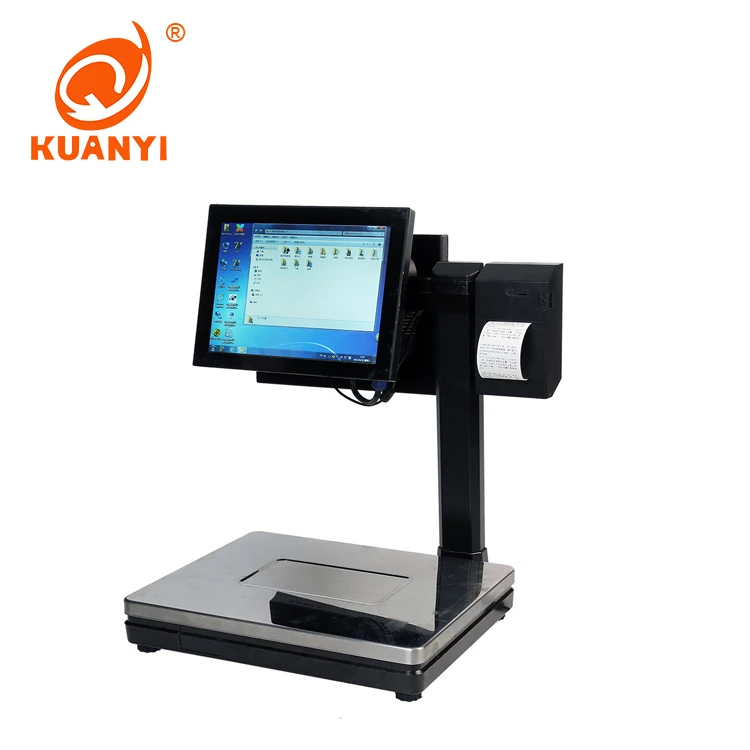 Bilancia touch per registratore di cassa POS con doppio display da 30 kg