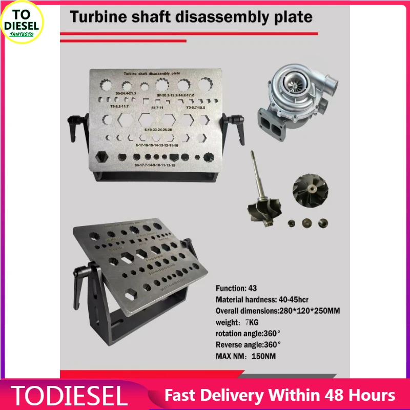 

Turbocharger Main Shaft Nut 43-in-1 Disassembly Tooling, Maintenance Tool, Turbocharger Main Shaft Tooling