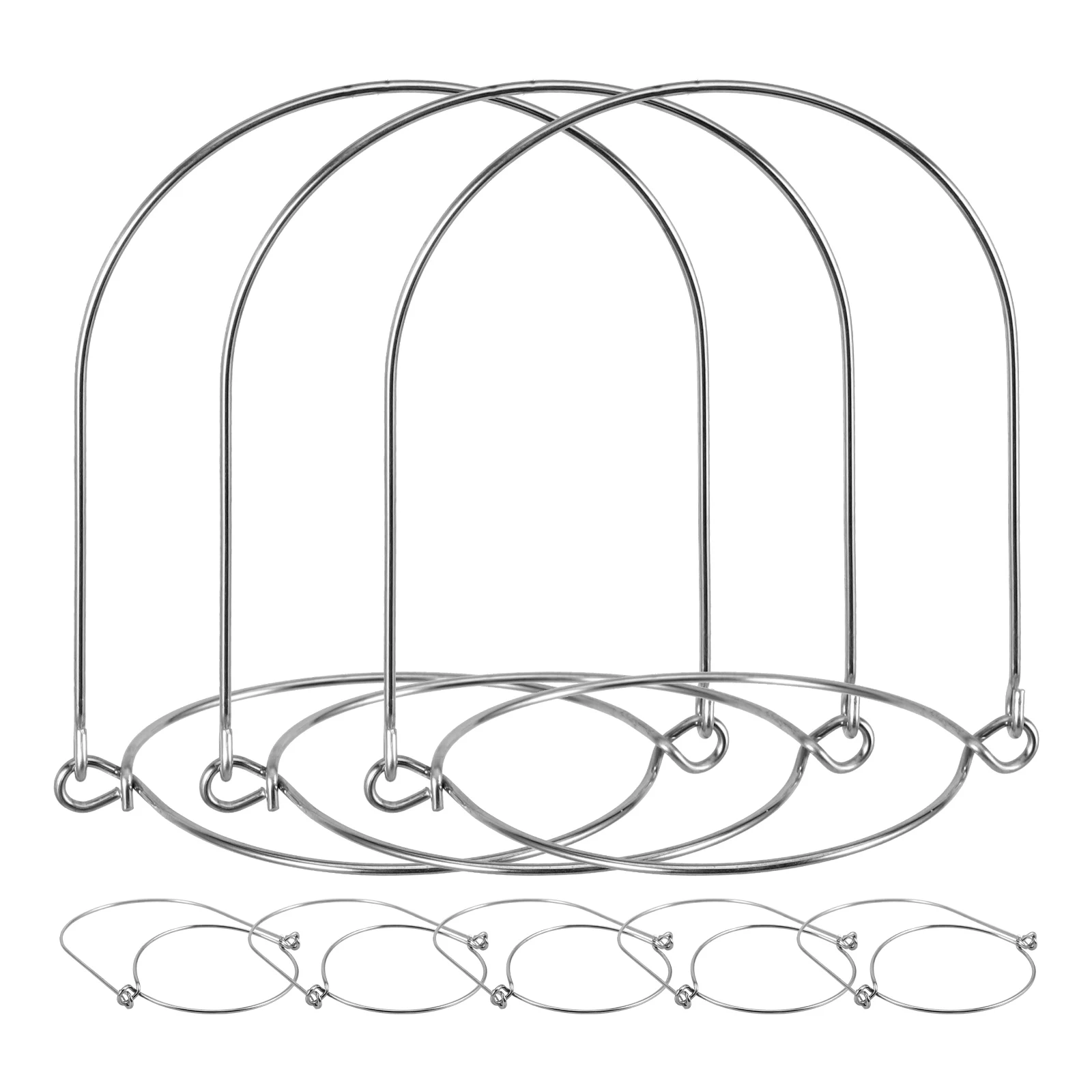 

8Pcs Stainless Steel Wire Handles Black Mason Jar Hooks for Regular Mouth Canning Jars Kitchen Garden Yard Decoration