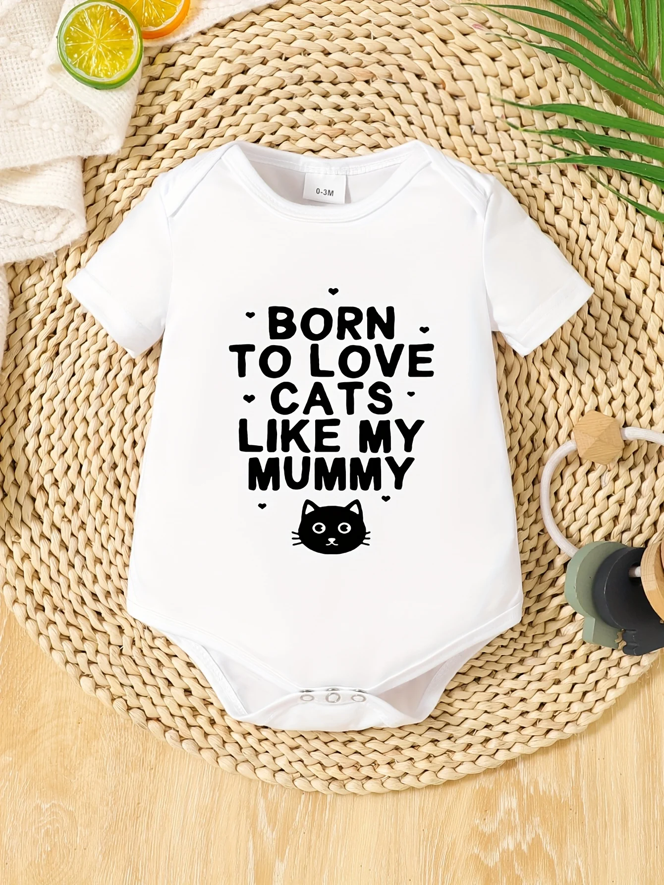 I Love My Mom Simple Letter Print Baby Bodysuit, Perfect For Outdoor