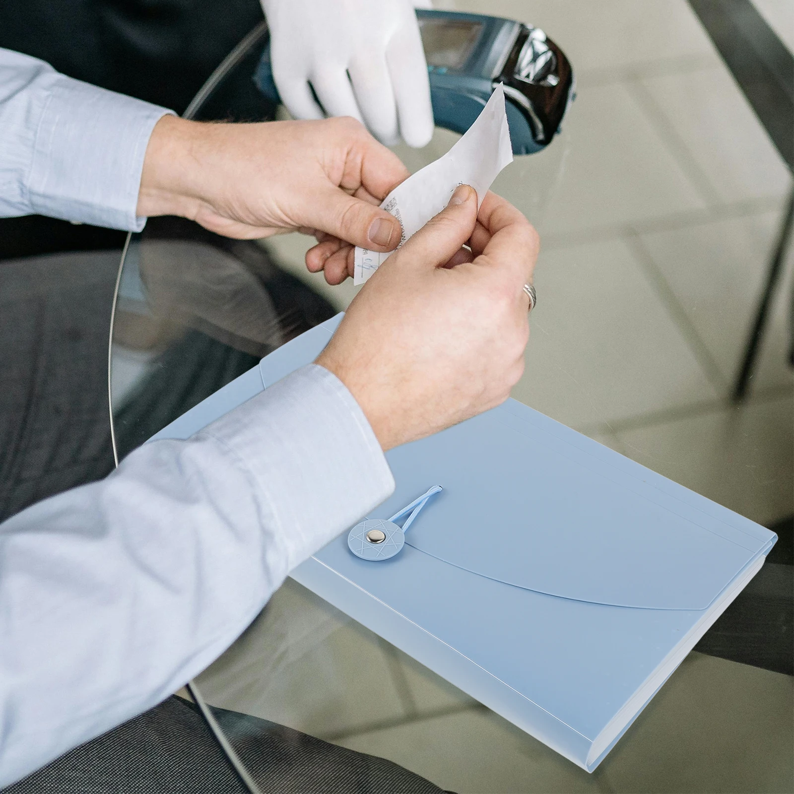 

Multi-Layer Large Capacity Accordion File Organizer Plastic Receipt Holder Portable Expanding File Folder Document Organizer