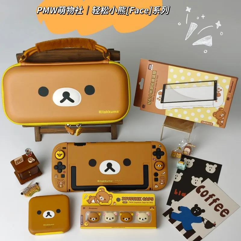 Nintendo Rilakkuma Themed Accessories Set Compatible With Nintendo Switch 2 Ns2 Carrying Case Protective Shell Thumb Grip Caps Game Gift - Aliexpress Deal