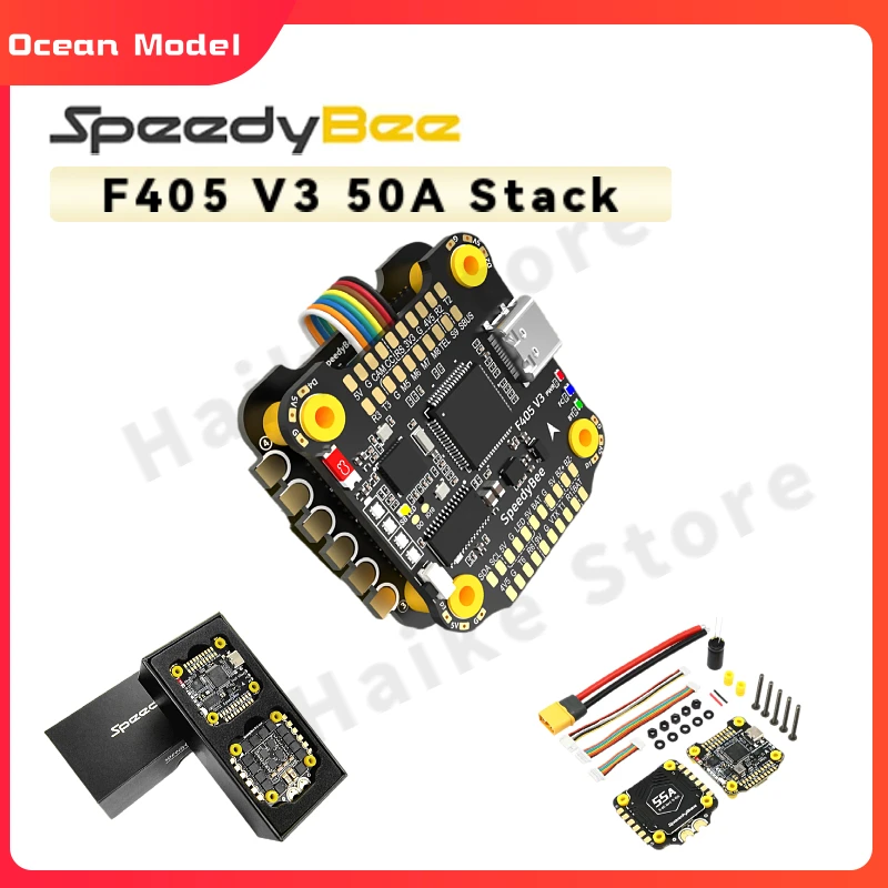 

SpeedyBee F405 V3 BLS 50A 30x30 FC&ESC Stack Flight Controller for FPV Freestyle Drone Model