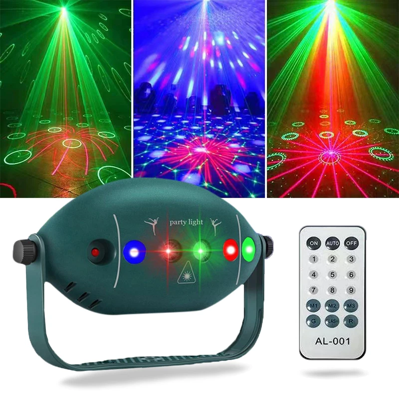 72 Pattern Disco Lights Projector Light Stage Light DJ Party Light Strobe Party Club Home Holiday Decoration Lights For Party