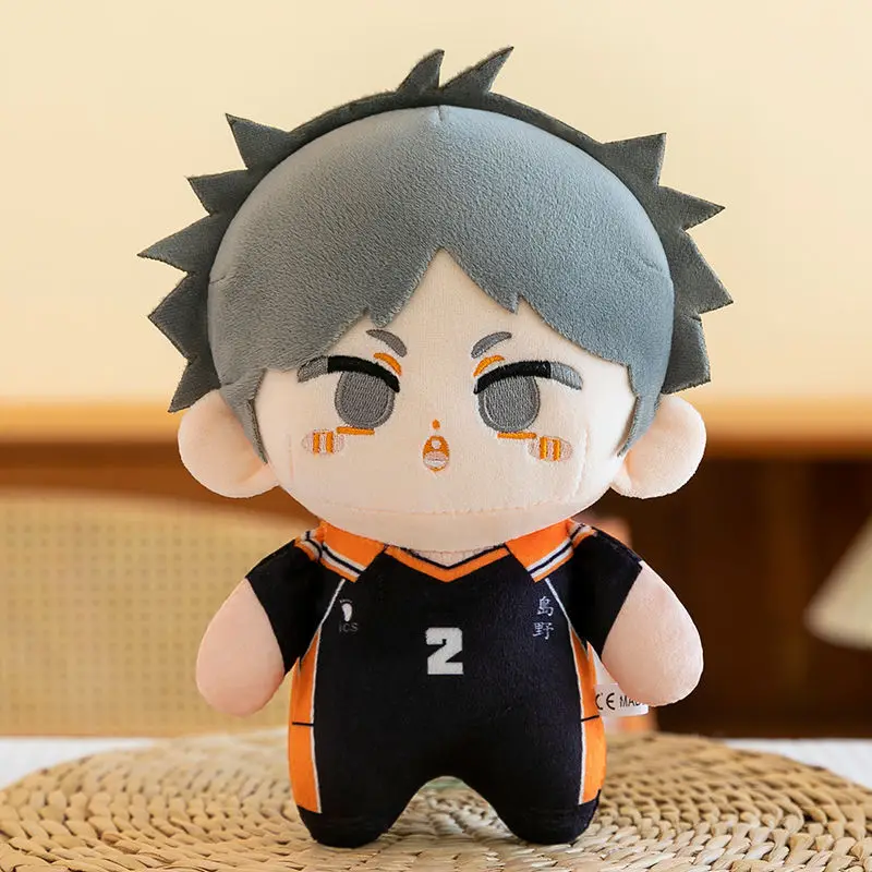 Kawaii Haikyuu ตุ๊กตา Plush ตุ๊กตา Hinata Shoyo Tobio Kageyama อะนิเมะการ์ตูนตุ๊กตา Plushies นักเรียนกระเป๋าจี้ของเล่นของขวัญวันเกิด