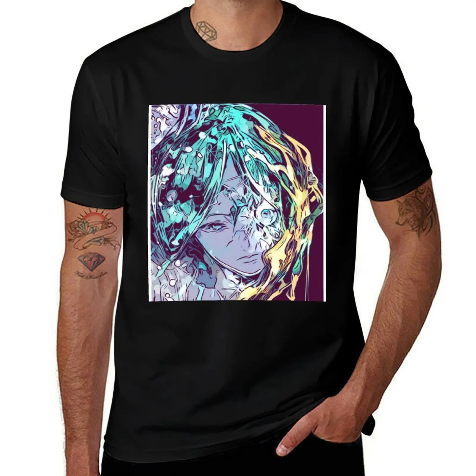 

Houseki no Kuni|Land of the Lustrous - Phosphophyllite (Sketch) T-Shirt printed t shirts for man mens graphic t shirts T-Shirt