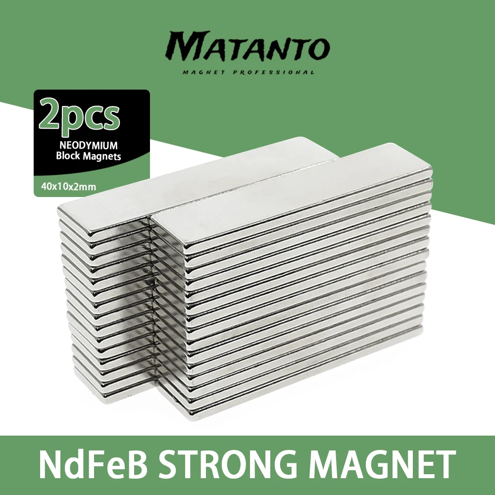 2/5/10/20/30/50PCS 40x10x2mm Block Rare Earth Magnetic Neodymium Magnet Rectangular Strong Powerful DIY Magnets 40x10x2MM