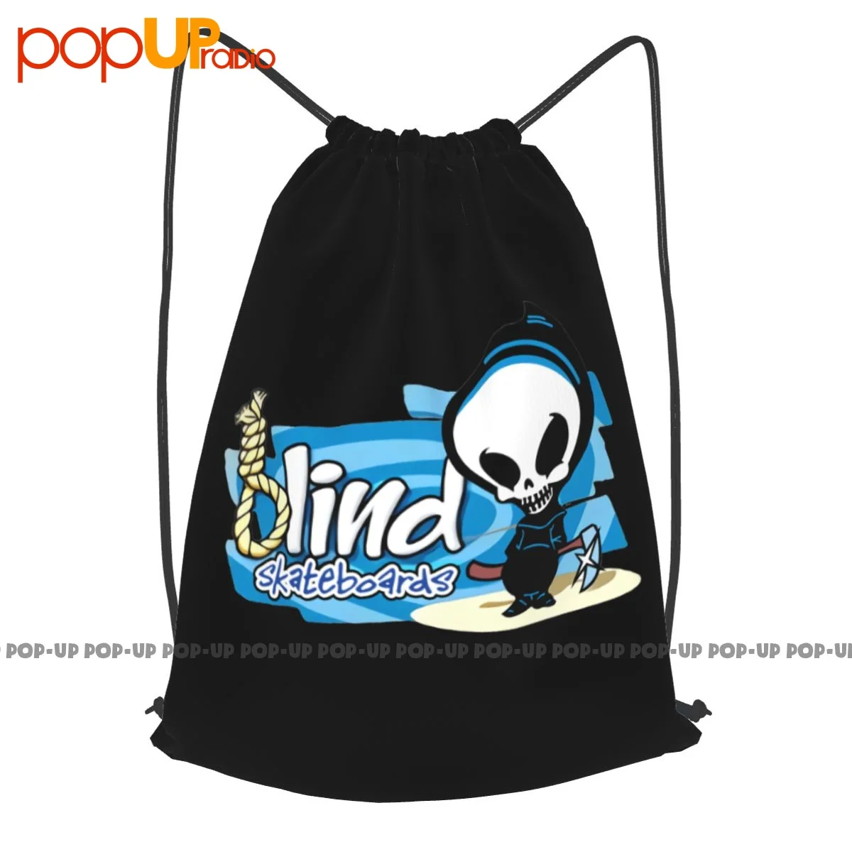 

Blind Skateboards Logo Skateboarding World Industrie Drawstring Backpack Bags For Travel Sports Bag